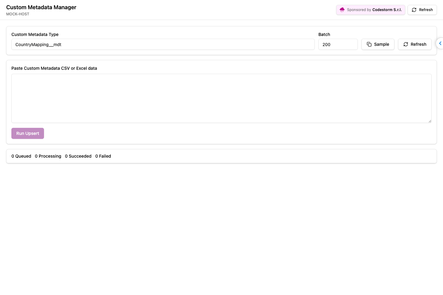 Custom Metadata Manager screenshot