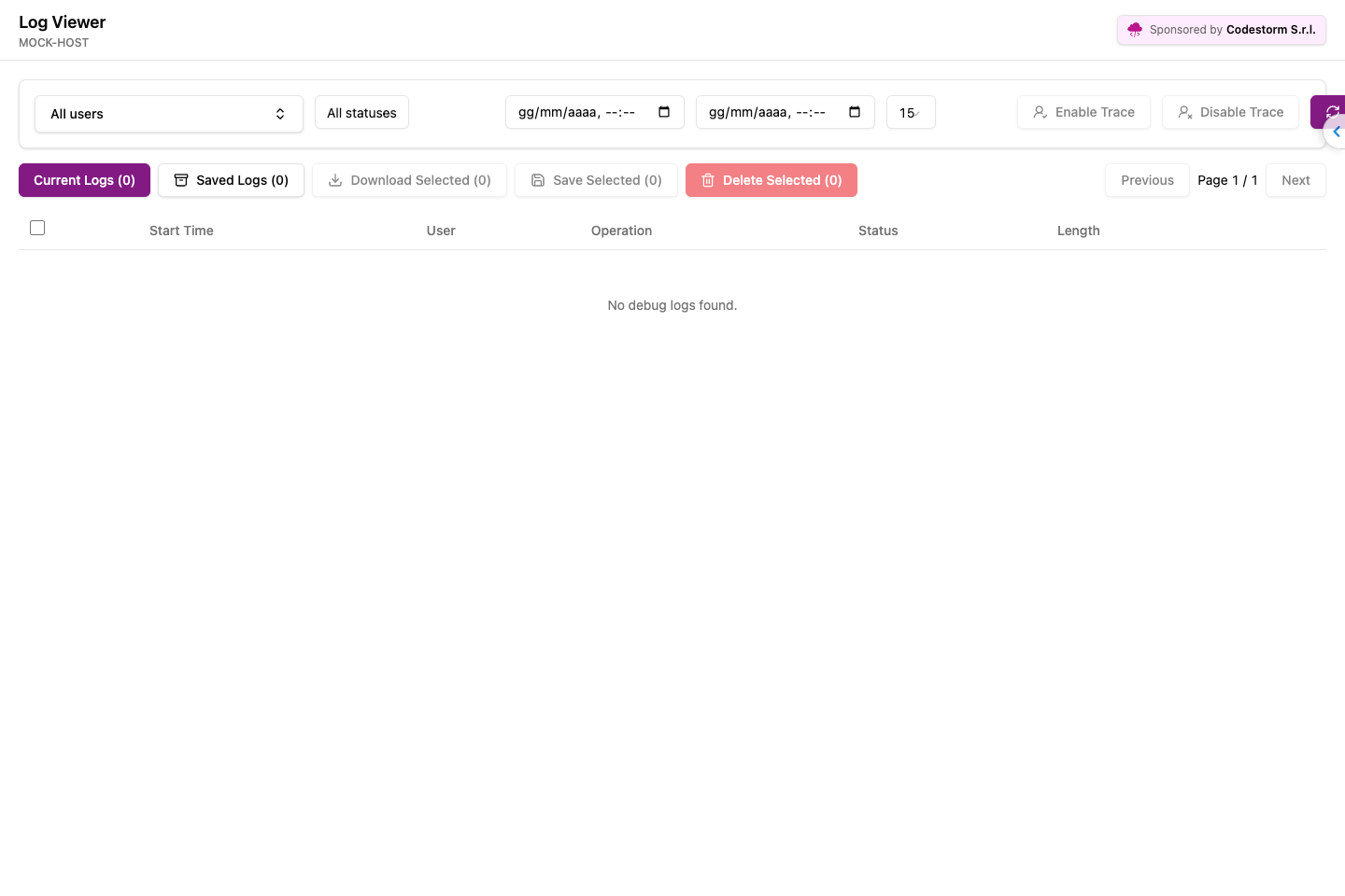 Logs Viewer screenshot