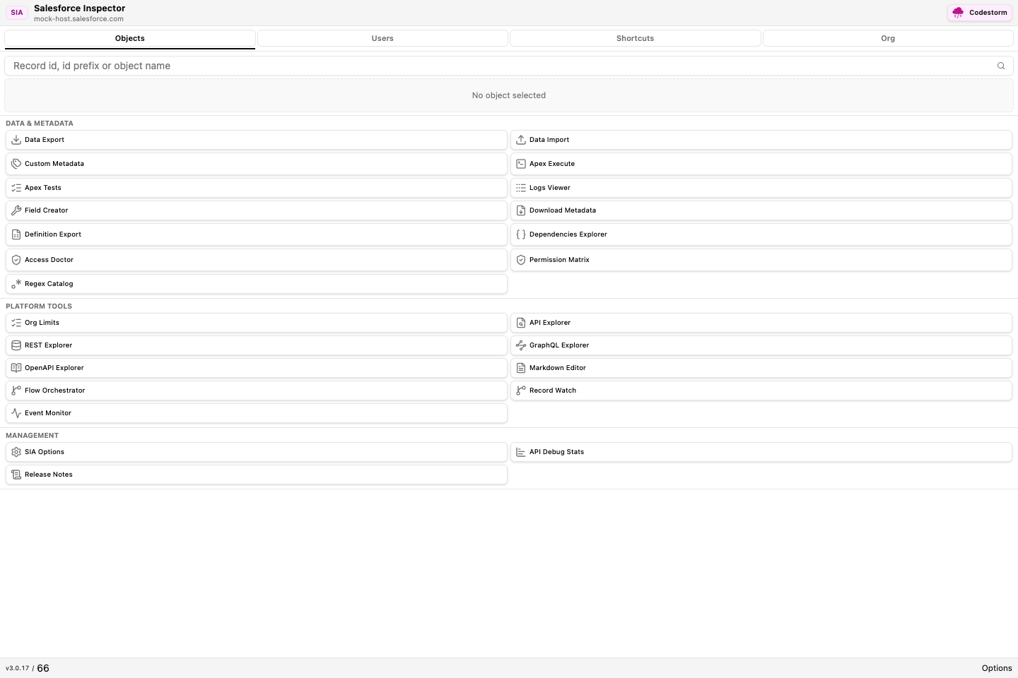 Popup screenshot