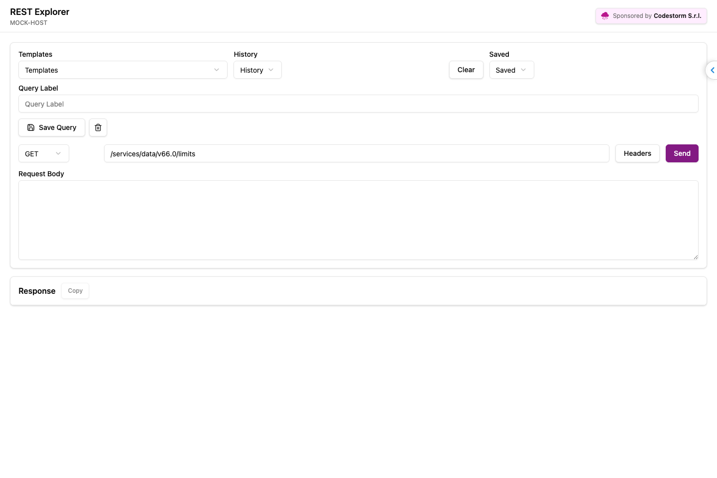 REST Explorer screenshot